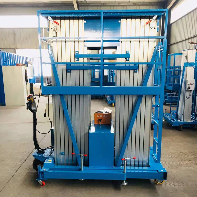 Manufacturer's aluminum alloy lift 4- 16m double column aluminum alloy lift, aerial work vehicle, aluminum alloy lift