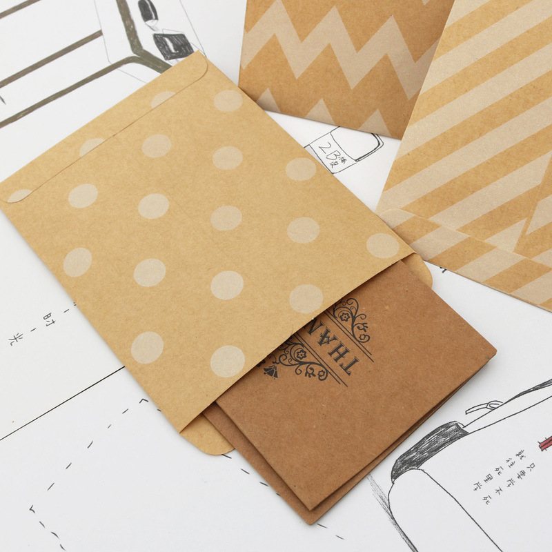 Simple Style Style Stripe Polka Dots Paper Greeting Card Buggy Bag