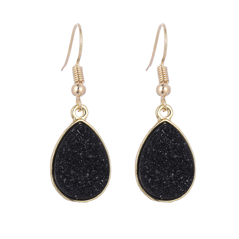 Plating Design 1 Pair Fashion Water Droplets Plastic Resin Plating Women's Drop Earrings