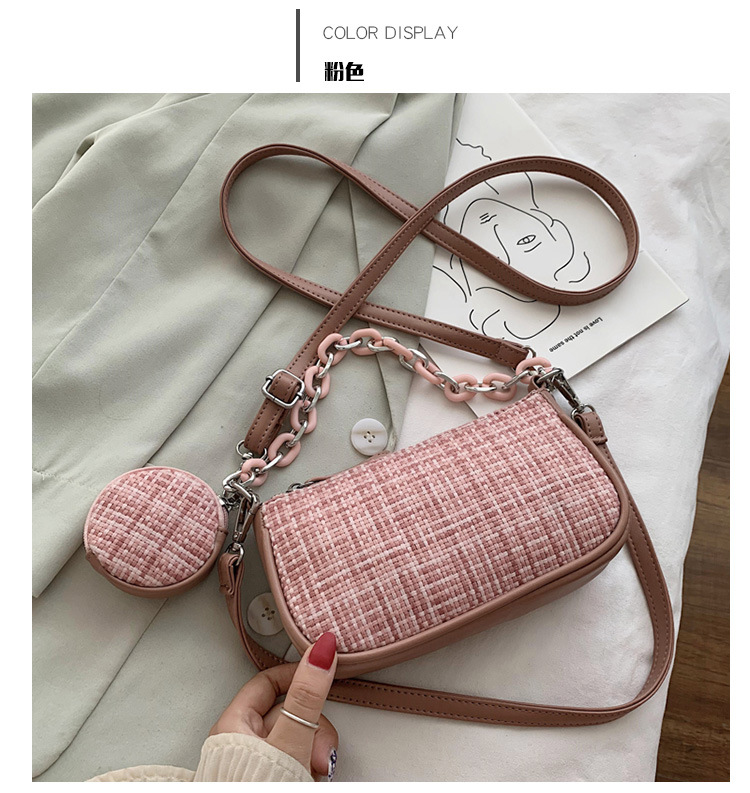 Summer New Trendy Korean Fashion Woven One-shoulder Messenger Oceanic Bag display picture 6