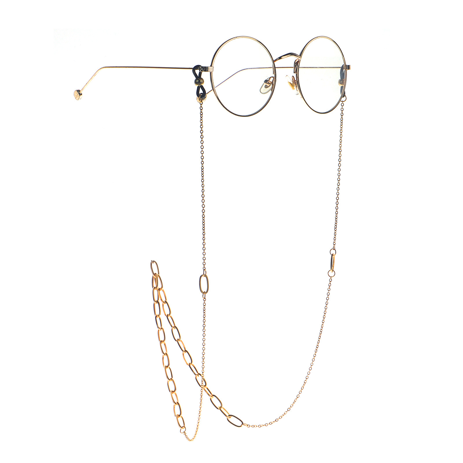 Golden Thick Stainless Steel Sunglasses Chain Color Retention True Gold Plated Glasses Rope Glasses Chain Wholesale Nihaojewelry display picture 4