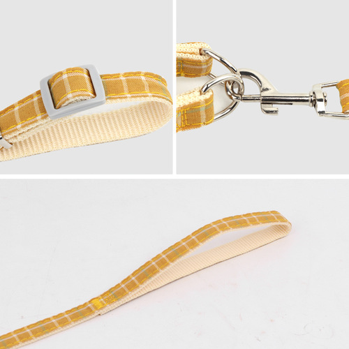 Pet New Dog Harness Dog Walking Leash Pet Dog Striped Plaid Harness Dog Rope Pet Leash