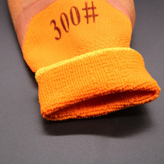 Winter cotton terry plus velvet warm and wear-resistant thickened dipped winter thickened cold-proof labor protection gloves wholesale