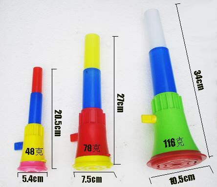 Fábrica directa de la Copa del Mundo 138 juguetes retráctiles de altavoz de tamaño medio