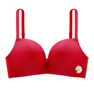 原创新品美背内衣女小胸聚拢调整型少女性感无钢圈薄款文胸罩套装