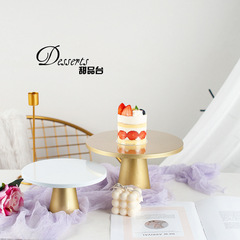 Nordic style cake dessert table high tray photo ornaments ins jewelry makeup decoration photography background props