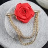Classic brooch, cloth with tassels lapel pin, Korean style, wholesale