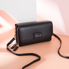 New women's wallet Korean style large capacity multi-compartment trendy shoulder crossbody bag long zipper handbag coin purse