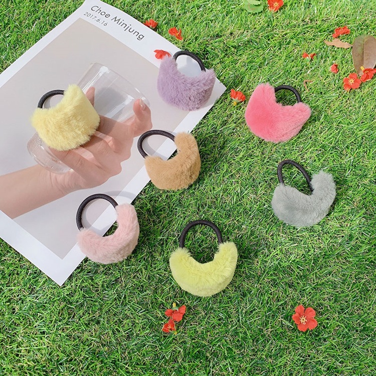 Plush Rubber Band Hair Ring display picture 10