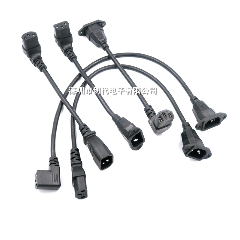 3针母头转C14PDU电源延长线 适用于计算机LED HDTV监视器和扫描仪