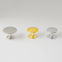 Factory supply modern minimalist stylish solid zinc alloy handle light luxury gold hidden single-hole wardrobe door handle