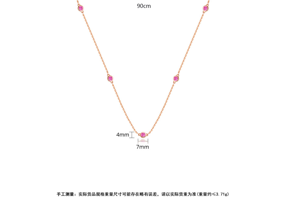 Fashion Korean Long Simple And Versatile Small Round Ladies Necklace Wholesale Nihaojewelry display picture 6