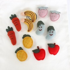 秋冬雙面羊絨可愛卡通水果蔬菜胸針頭繩配飾衣服圍巾輔料配件