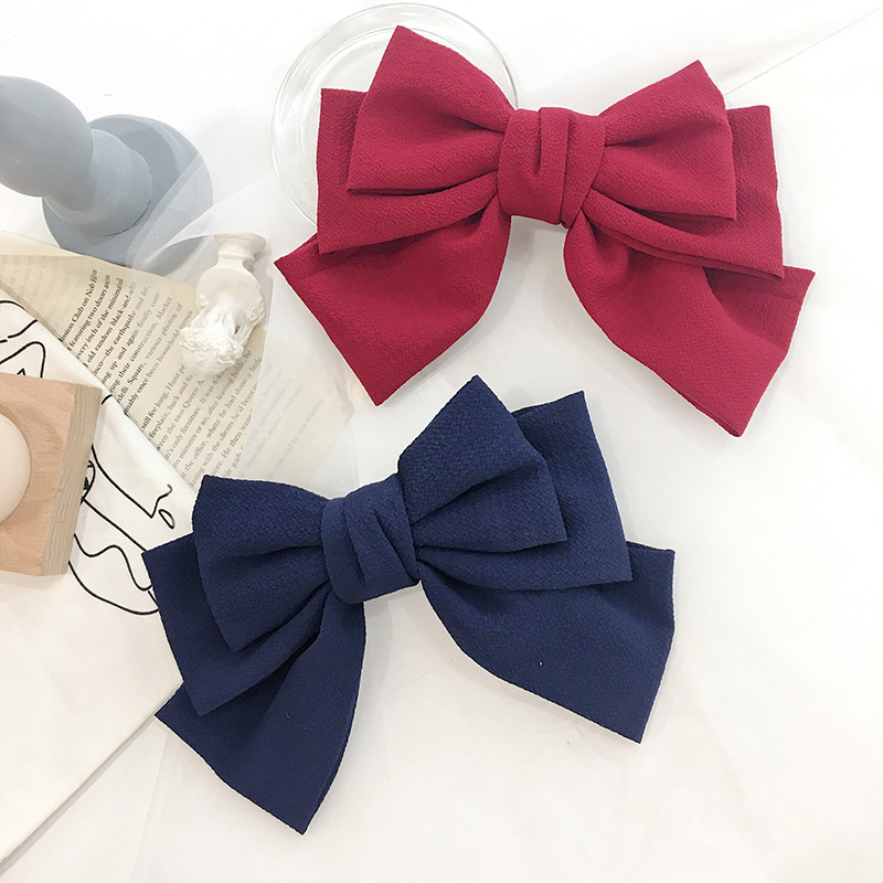Korean New Fabric Bow Hairpin display picture 4