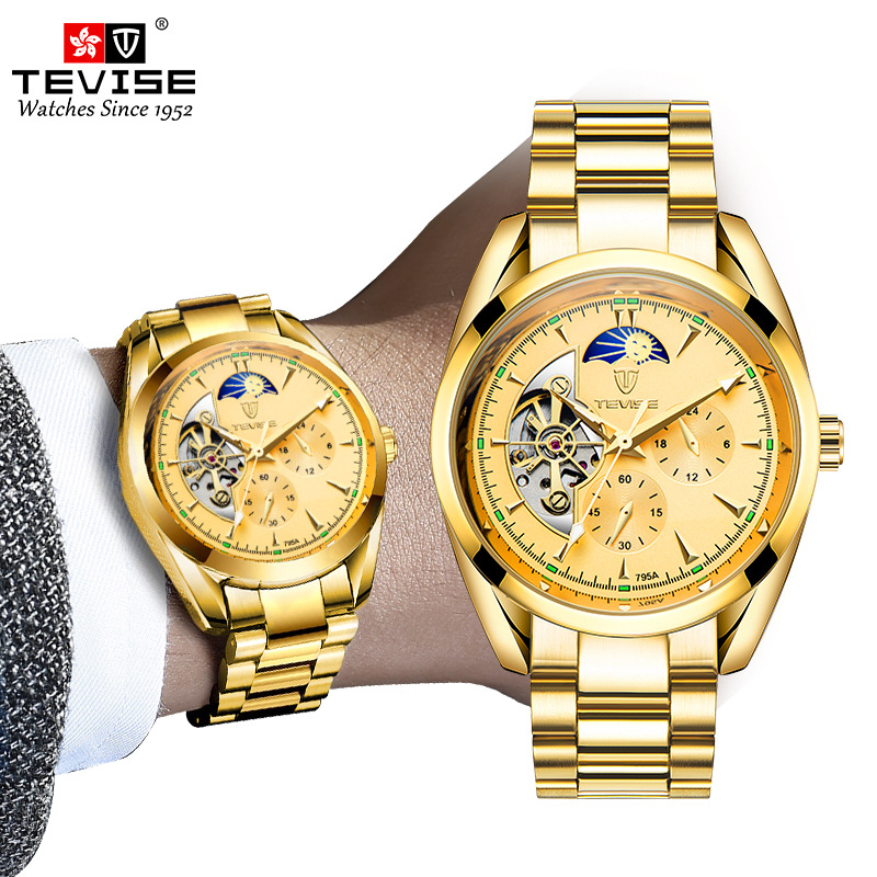 Tevise Twiss Trill Explosive money ins watch man fully automatic Mechanical watch Star watch wholesale Manufactor