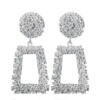 Metal earrings, European style, wholesale