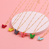 Brand accessory, acrylic cute necklace, chain for key bag , European style, internet celebrity