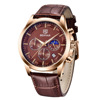 Men's watch, universal fashionable quartz watches, waterproof swiss watch, genuine leather