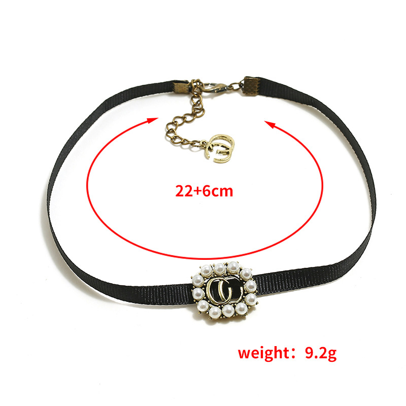 European And Americancreative Money Decoration Temperament Simple Nylon Hypoallergenic Necklace Short Cross-border Accessories Wholesale display picture 1