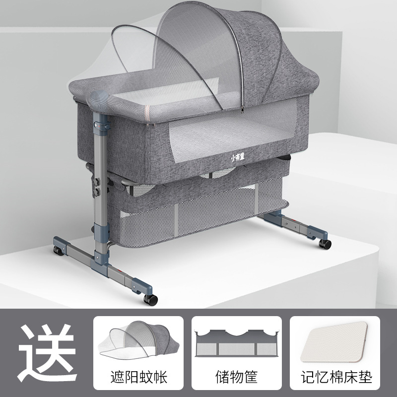 Cuna para bebé que se puede unir a una cama grande, cuna plegable biónica, cama pequeña para bebé junto a la cama, cuna mecedora para recién nacidos, portátil.