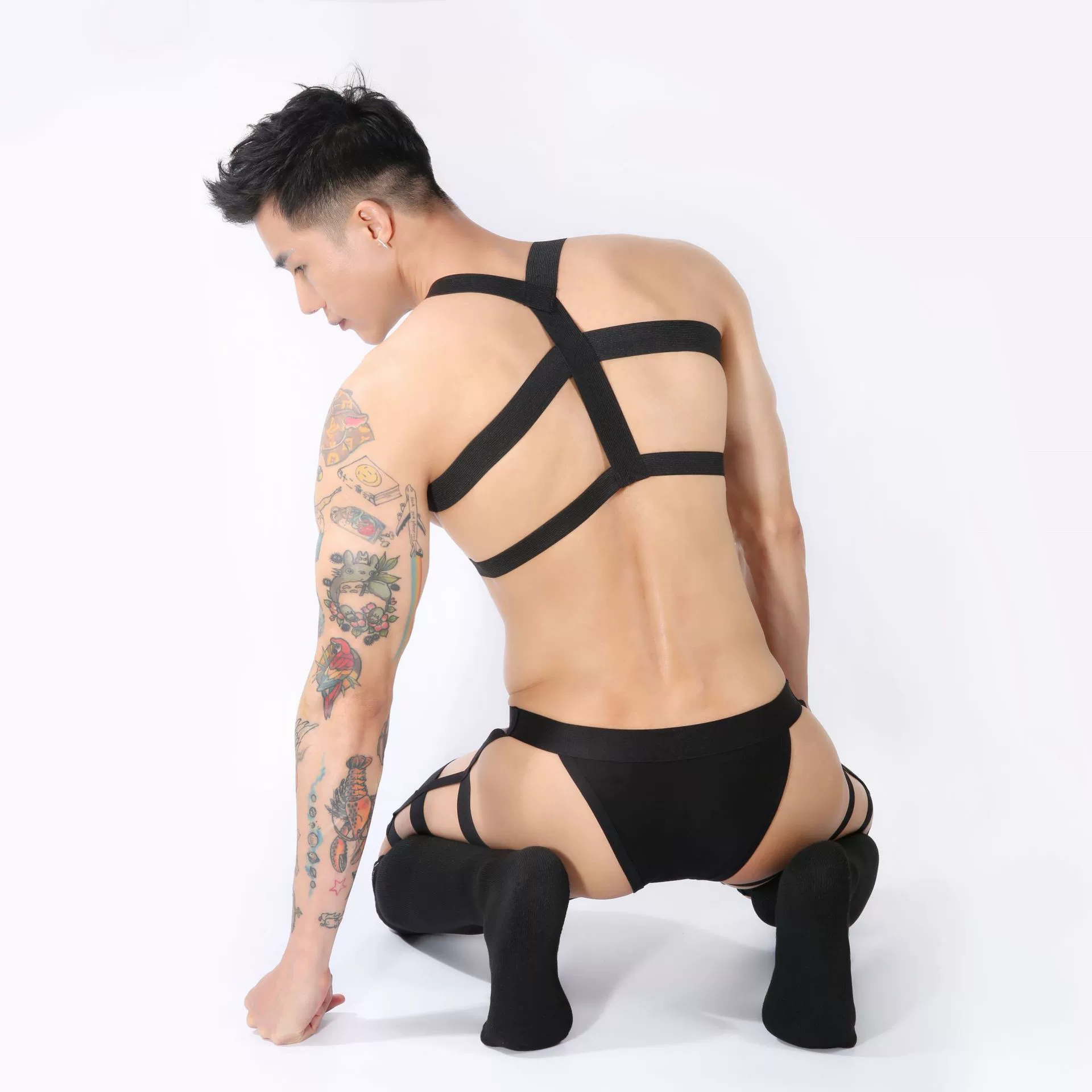 Harness, underwear, straps, suspenders, set, tight
