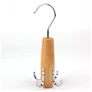 Multifunctional Storage Wooden Tie Rack Wooden Silk Towel Rack Wooden Scarf Hanger Belt Belt Hanger