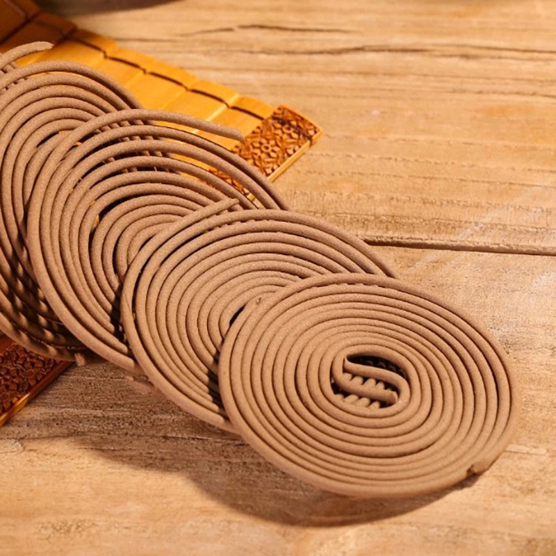 厂家批发2小时沉香盘香檀香艾草崖柏药香礼佛香印尼粘粉加工定制