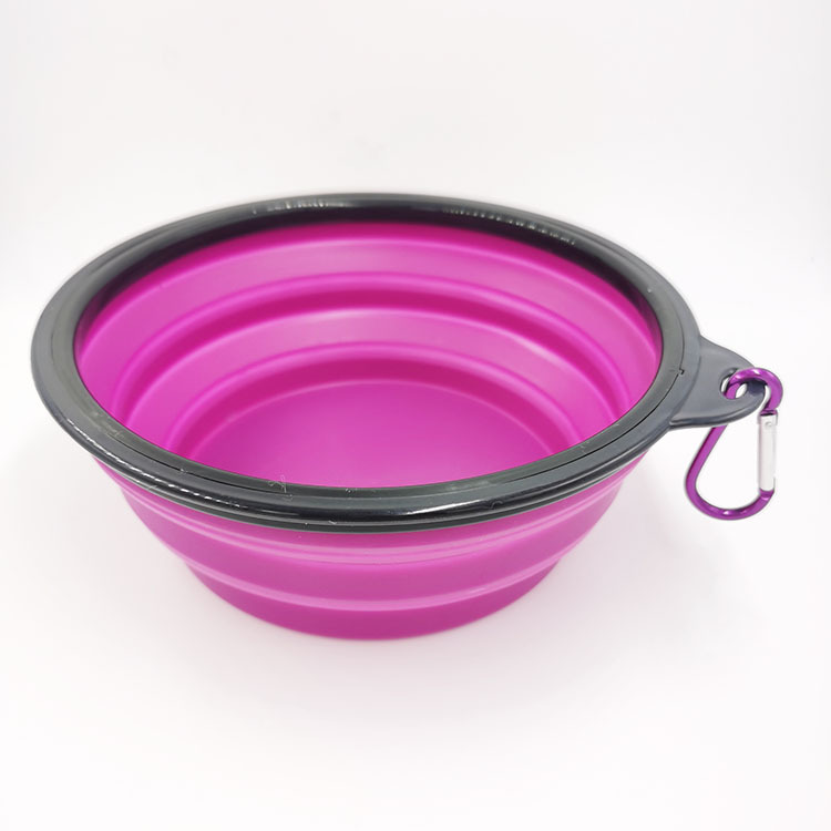 Suministro directo de fábrica Grande TPE plegable silicona Pet Bowl perro tazón agua potable portátil suministros para mascotas al por mayor