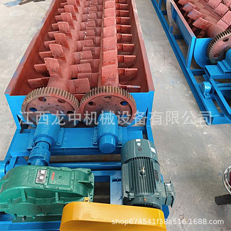 小型蛟龙洗石设备厂家槽式洗矿机双轴螺旋洗砂机大颗粒沙石洗沙机