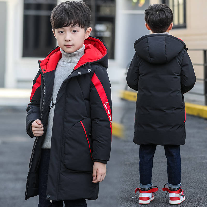 Ropa para niños Abrigo acolchado de algodón de invierno para niños 2023 Abrigo acolchado de algodón de longitud media para niños Abrigo acolchado de algodón engrosado para niños