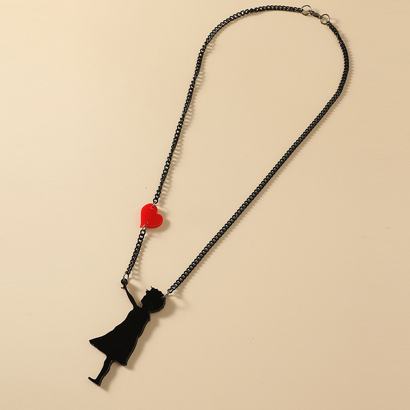 Retro Simple Individual Dark Style Necklace Korea New Acrylic Balloon Girl Earrings display picture 3