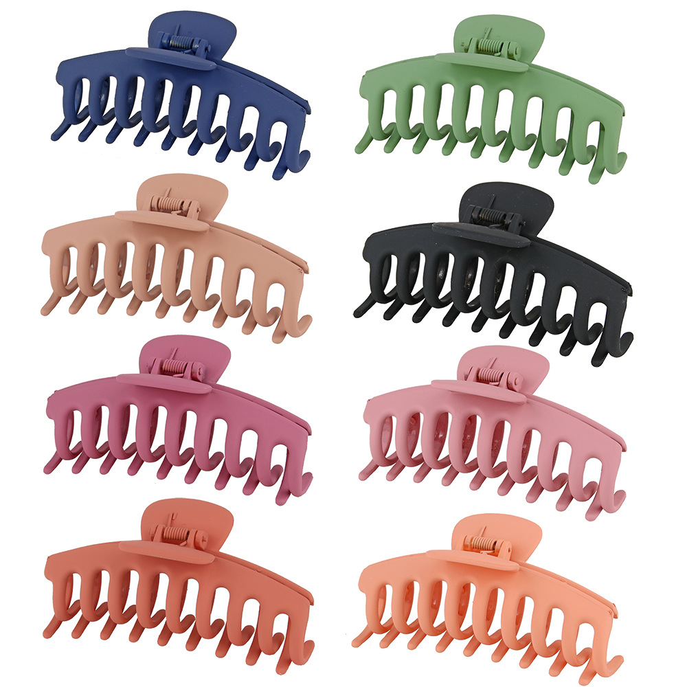 Fleur Acrylique Givré Barrettes Simple Quille Grip Set display picture 6