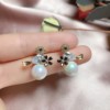 Small earrings, 2021 collection, European style, internet celebrity, simple and elegant design