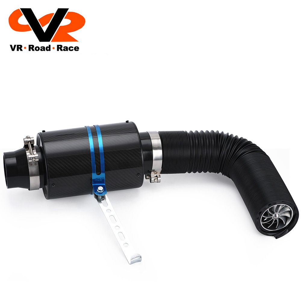 跨境爆款 汽车改装汽配进气纯碳纤维风箱套装带原包装