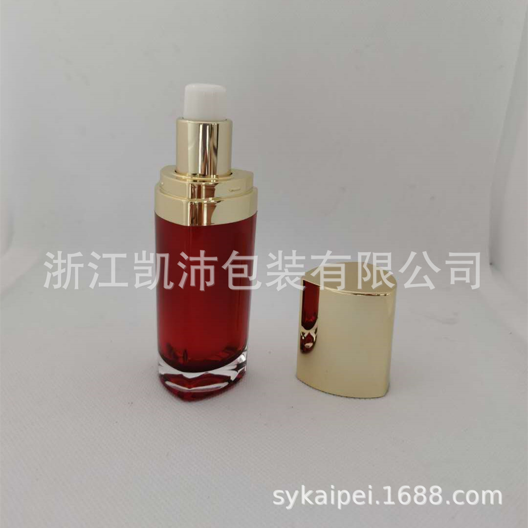 新款  三角形亚克力瓶系列 60ml 按压乳液瓶 肌底液
