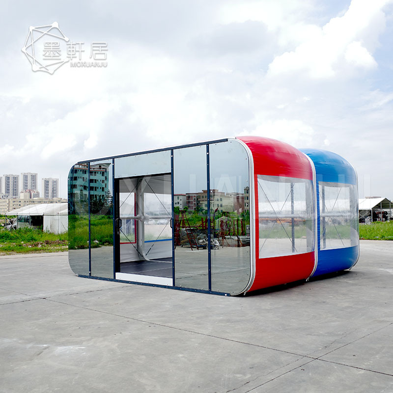 6米胶囊小屋帐篷酒店户外充气媒体间快闪店活动篷房出售充气式