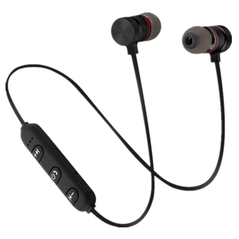 Auricular Bluetooth 001 deportes corriendo auricular inalámbrico Halter estéreo binaural metal de succión magnética comercio exterior en stock