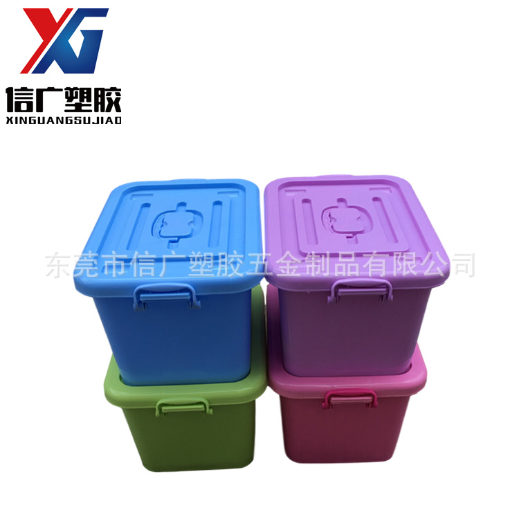 透明储物箱特大号加厚家用塑料胶箱衣服玩具整理箱带轮带盖收纳箱