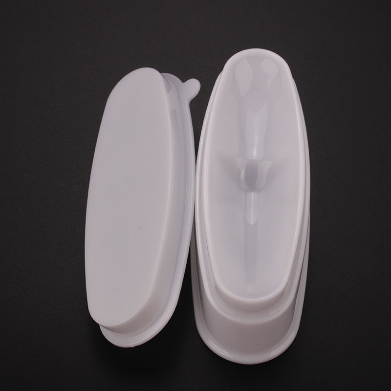 Herramientas de manicura especiales transfronterizas al por mayor nueva caja de polvo francés de uñas caja de contenedor a juego de uñas francés blanco