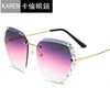 Sunglasses, crystal, glasses solar-powered, sun protection cream, new collection, Korean style, UF-protection