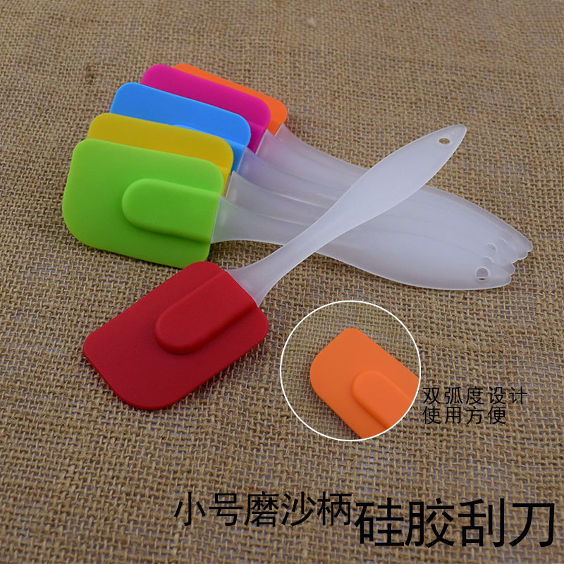 silica gel scraper Cake cream Jam scraper stir Blade silica gel Baking scraper Spatula kitchen tool