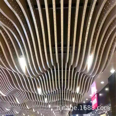艺术造型 各种类弧形铝方通吊顶  可定制江苏厂家特价供应