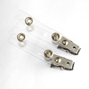 Single -hole dual -hole transparent strap metal clip card card clip clip brand clip 2 hole 4 -hole iron clip wholesale