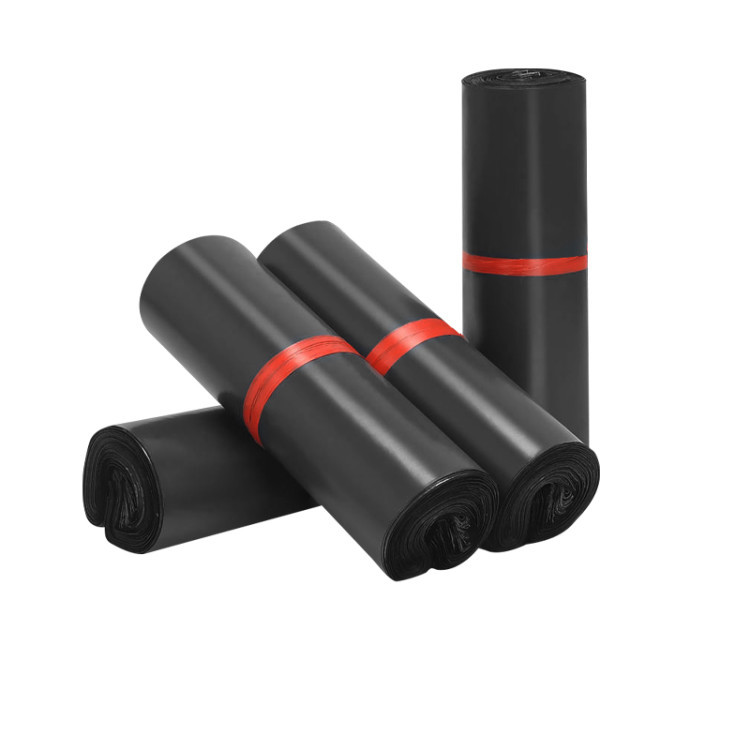 Bolsas de embalaje para envíos exprés, bolsas de embalaje logísticas negras, bolsas para ropa al por mayor, bolsas de envío para comercio electrónico, bolsas impermeables, bolsas de tira larga reforzadas.