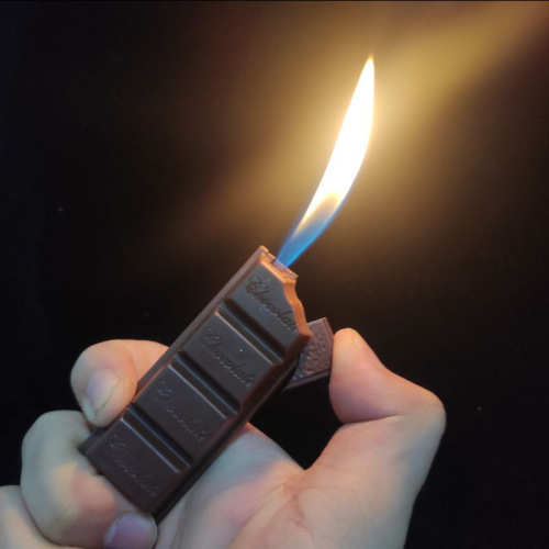 Internet celebrity simulation chocolate lighter inflatable cigarette lighter girl cute personalized creative small gift
