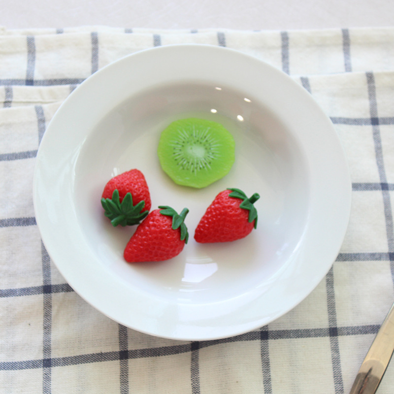 7 pulgadas sombrero de paja placa cerámica plato sopa occidental dinnerplate