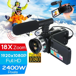 Digital Video Camera, 24MP (interpolated), 18× Digital Zoom, Full HD 3.0" LCD
