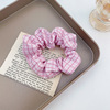 Korean version of the grid BM Pig Large -intestine Hair Night Market wholesale hair rope Simple back of the head jewelry