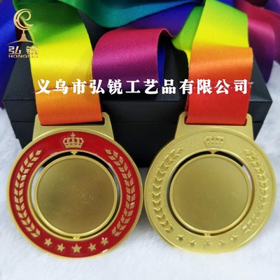 Hot-selling new zinc alloy MEDALS, creative and rotatable high-quality sports competition prizes and rewards, customizable logos detail image 5