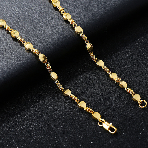 European and American jewelry bracelets and necklaces, 18K gold light luxury jewelry accessories, fashionable and simple new styles